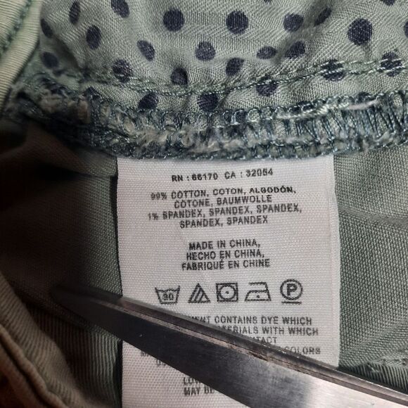 Pilcro and the Letterpress Anthro Light Green Low Rise Boyfriend Jeans Size 26 - Picture 4 of 5